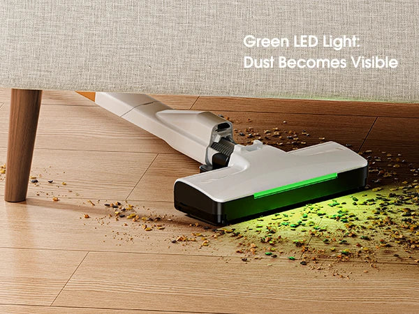 Lubluelu P1 Wireless Vacuum Cleaner Lightweight Floor Washer Edge Cleaning Smart Home（Type C Charging Line, without Charger)