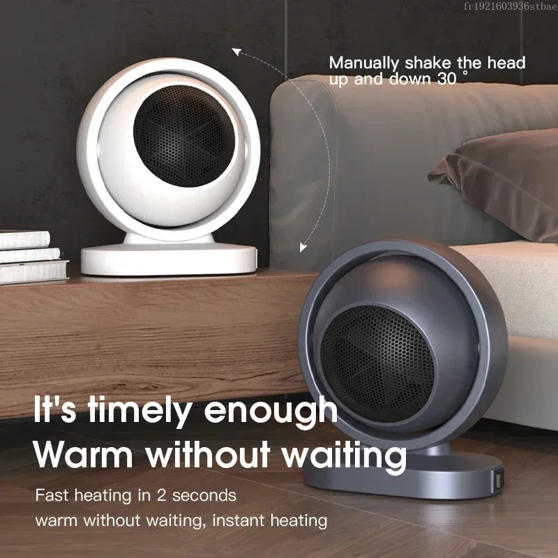 380W Portable Electric Heater Desktop Fan Stove Warm Air Blower Mini Radiator Home Office Room Warmer for Winter Low Consumption