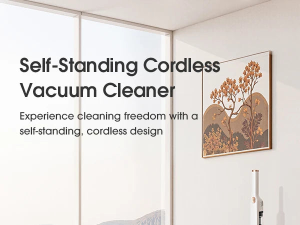 Lubluelu P1 Wireless Vacuum Cleaner Lightweight Floor Washer Edge Cleaning Smart Home（Type C Charging Line, without Charger)
