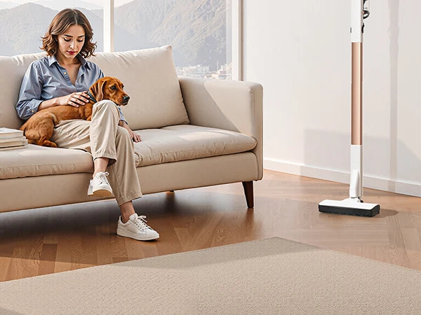 Lubluelu P1 Wireless Vacuum Cleaner Lightweight Floor Washer Edge Cleaning Smart Home（Type C Charging Line, without Charger)