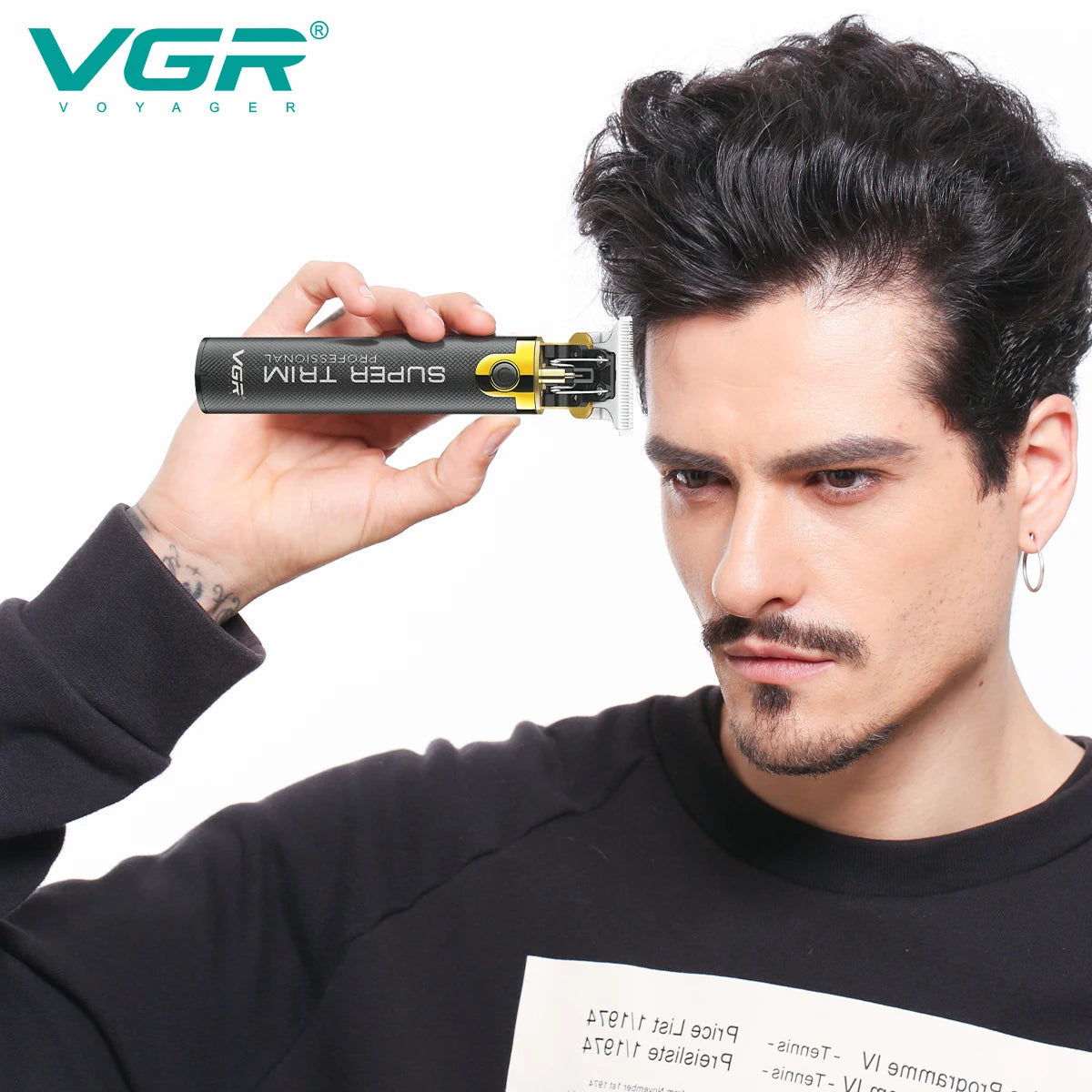 Cordless Rechargeable Hair Trimmer For Men Beard Hair Clipper Electric Hair Cutting Machine Lithium-ion Battery Haircut